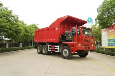 371HP LHD کامیون کمپرسی سنگین استفاده شده ، کامیون کمپرسی معدن مورد استفاده 70 تن وزن بارگذاری می شود