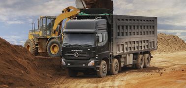 کامیون های کمپرسی دونگ فنگ 6x4 تجاری برای کارهای سنگین ساخت سایت استفاده می شود