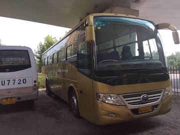 52 صندلی 2012 استفاده از اتوبوس های Yutong Yutong Yellow Diesel Engine سمت چپ فرمان ZK6112