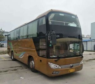 54 صندلی 2014 یک و نیم عرشه اتوبوس دیزلی ، Airbag Yutong اتوبوس های مورد استفاده